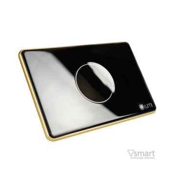 Công tắc cảm ứng kính lõm Lumi tràn viền vàng