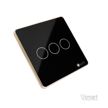 Công tắc cảm ứng kính phẳng Lumi 03 nút